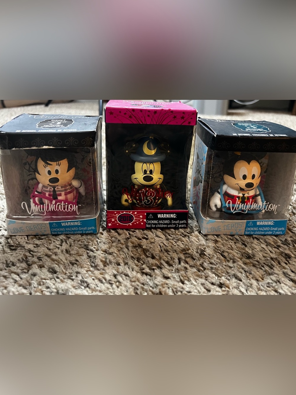 Lot of 3 Disney vinylmation figures